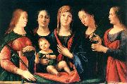 VIVARINI, family of painters Mary and Child with Sts Mary Magdalene and Catherine china oil painting reproduction